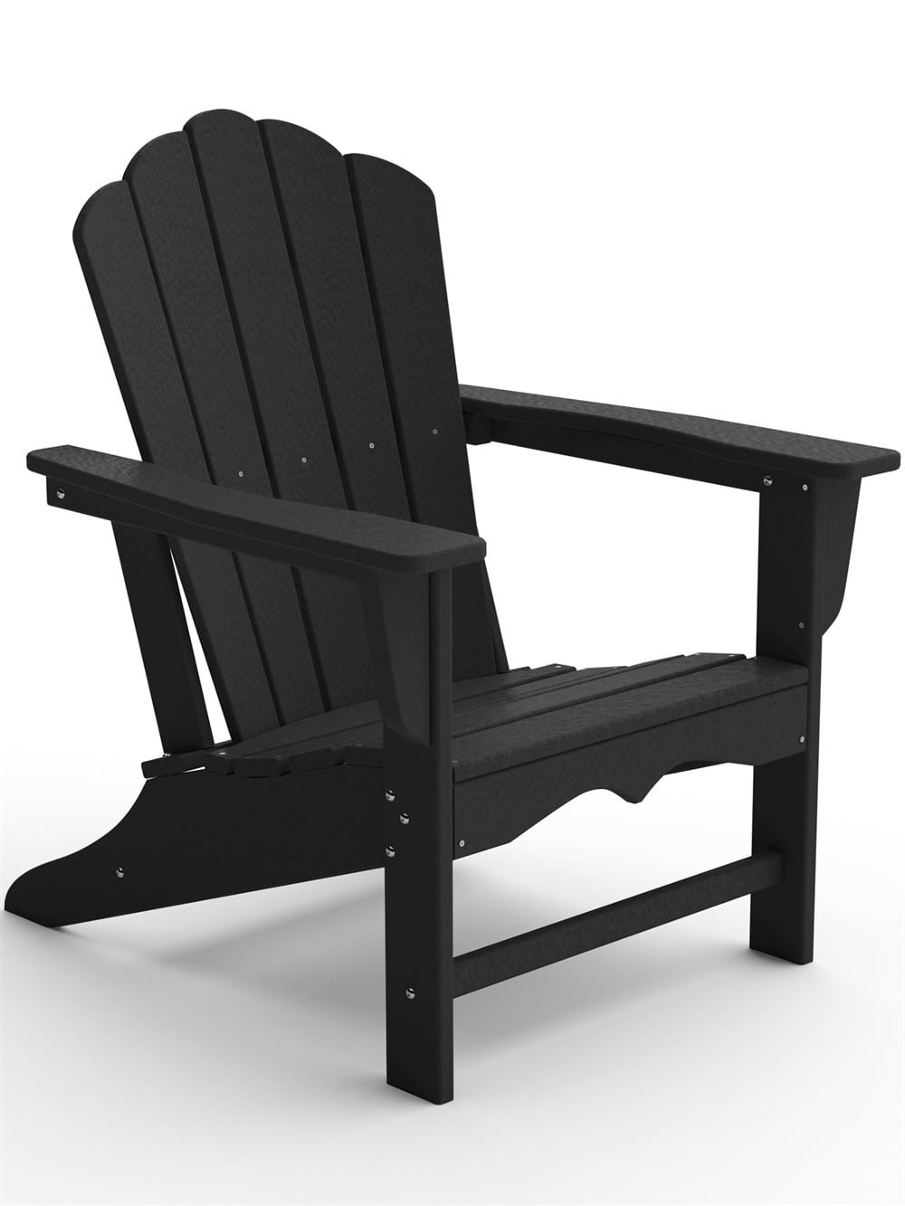 VOUA PE Adirondack Chairs, Weather Resistant Plastic Fire Pit Chairs