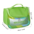 thumbnail image 2 of Unique Bargains 1 Pc Women Convenient Makeup Bag for Vacation Camping Business Travel Bathing Green, 2 of 4
