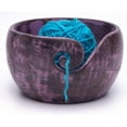 thumbnail image 2 of Pink Wooden Crochet Yarn Bowl | Large Knitting Bowls for Yarn | Yarn Storage and Accessories, 2 of 4