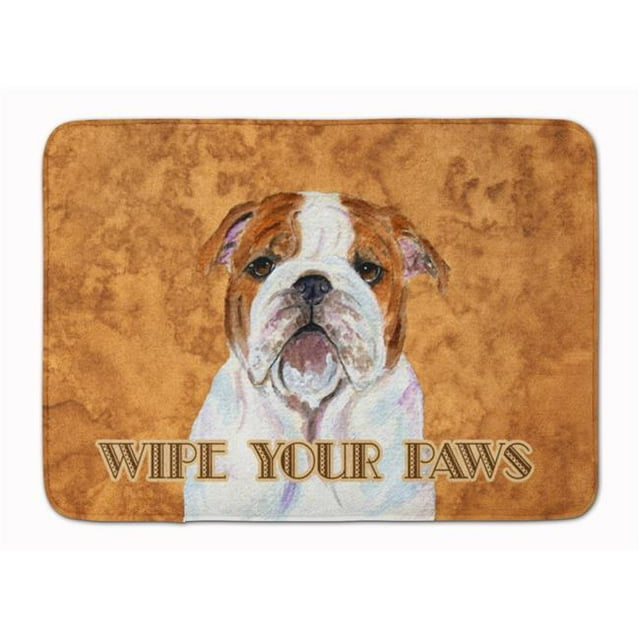 Carolines Treasures SS4896RUG Bulldog English Wipe Your Paws Machine Washable Memory Foam Mat