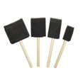 thumbnail image 3 of 4pcs Foam Glitter Glue Art Tool Wooden Handle Dust Cleaning Paint Application Craft Glass Sponge Brush Graffiti, 3 of 4