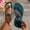 #0003-Blue, variant on Xucatan Women's Bohemian Flat Sandals, Round Toe Thong Slippers with Elastic Ankle Strap, Geometric Embossed Casual Summer Shoes, Versatile Ethnic Design for Beach Outdoor Gift