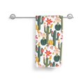 thumbnail image 3 of KLL Summer Cactus With Blooming Ultra Absorbent & Soft Hand Towels for Bath, Hand, Face, Gym and Spa-27.5x16in, 3 of 7