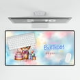 thumbnail image 4 of Happy Birthday Cute Kitten Abyssinian with Cake Gifts Party Hat Desk Mat Full Keyboard Mouse Pad Cat Lover Kitten Owner Gifts Large Mousepad - 00029, 4 of 5
