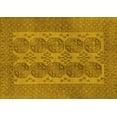 thumbnail image 1 of Ahgly Company Machine Washable Indoor Rectangle Persian Yellow Traditional Area Rugs, 6' x 9', 1 of 4