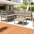 thumbnail image 2 of Compamia Mykonos Square Coffee Table in Taupe finish, 2 of 10