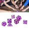 thumbnail image 4 of Juego de Dados Poliédricos ANGGREK Número Claro y Suave 7 Uds para Hombres y Mujeres para Fiestas, 4 of 8