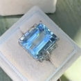 thumbnail image 3 of K-KED Luxury 925 Silver Rings Women Delicate Jewelry Crystal Stone Wedding Ring Size 6-10-#18-10, 3 of 6