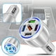 thumbnail image 2 of Cargador inteligente rápido redondo para teléfono móvil y coche, cargador de coche 5 USB, carga rápida QC3.0, 5 puertos, transmisor FM para coche, 2 of 5
