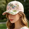 thumbnail image 6 of Ludearly Limited Edition 2026 Garden Morning Baseball Cap, Adjustable Cotton Hummingbird Flowers Baseball Hat, Lightweight Breathable, 6 of 6