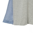 thumbnail image 6 of Little Girls Grey Blue Special Rounded Sleeve Knit Dress 2/3, 6 of 7
