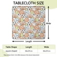 thumbnail image 2 of Colorful Cute Sports Balls Pattern Square Fitted Tablecloth with Elastic Edge,Square Table Cover,Washable Elastic Table Cover for Home Kitchen Party Decor 36"x36", 2 of 6