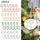 thumbnail image 5 of Lylong - 100 adornos navideños para el día de Navidad, ganchos en forma de S para árbol de Navidad, ganchos rojos para calcetines navideños, 5 of 7