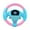 Pink, variant on Electronic Steering Wheel Toy, Non-Slip Soft Adsorption Steering Wheel Car Seat Toys, for Early Childhood Driver Boys and