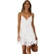 thumbnail image 2 of Vestido sin mangas de encaje para mujer, mini vestido de verano sin mangas con cuello en V y encaje Irfora M, 2 of 7