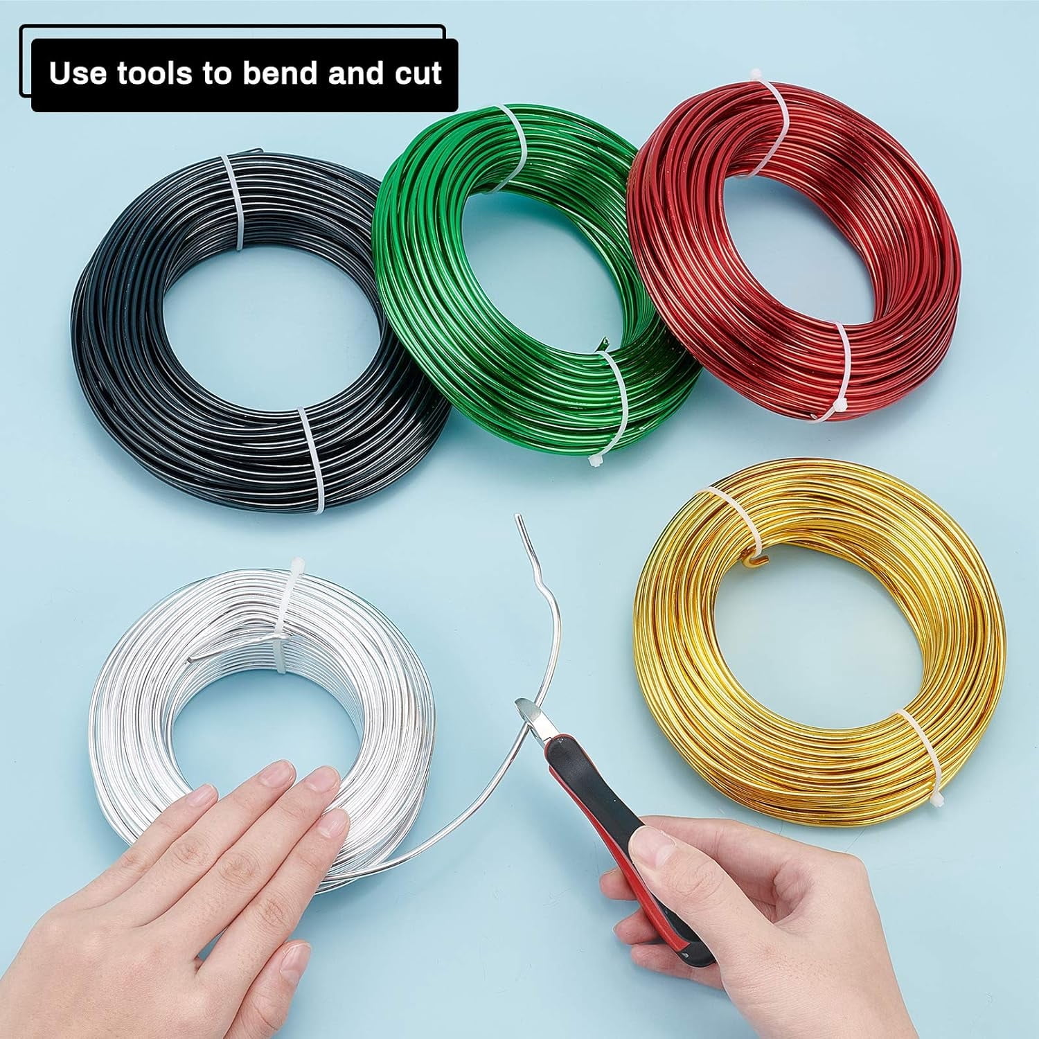 82 Feet 9 Gauge Aluminum Wire Bendable Jewelry Craft Wire for Bonsai Trees Floral Arts Crafts Making Black diy