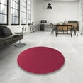 thumbnail image 4 of Ahgly Company Machine Washable Indoor Round Transitional Crimson Red Area Rugs, 4' Round, 4 of 7