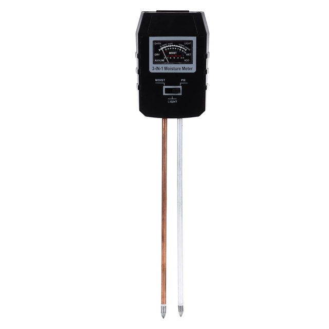 Probador de iluminación de plantas, medidor de suelo 3 en medidor de PH del suelo, detector, artesanía excepcional NikouMX herramienta