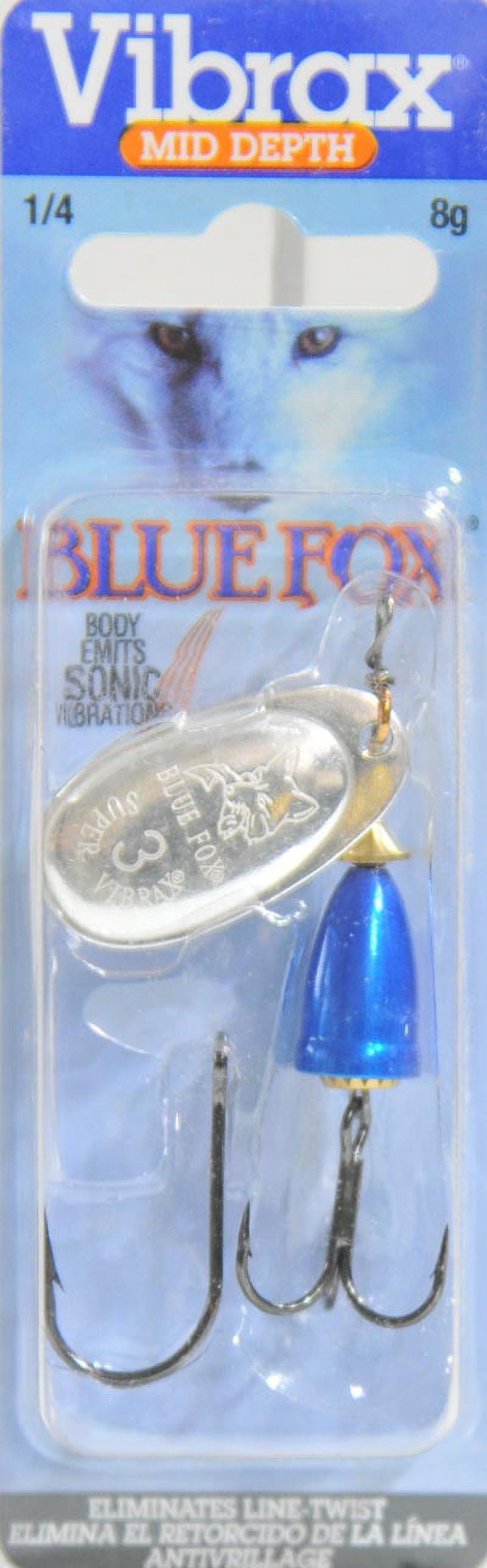 Blue Fox Super Vibrax Size 2 Minnow Spin Fishing Lure 1/8 oz Brown