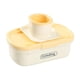 thumbnail image 2 of Rallador y rebanador de ajo, utensilios de cocina multifuncionales fáciles de usar. Amarillo, 2 of 9