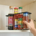 thumbnail image 1 of Self-Adhesion Kitchen Bathroom Iron Basket Bin Storage Rack Mesh Organizer  BK, 1 of 6