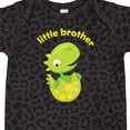 thumbnail image 4 of Inktastic Little Brother Dinosaur Boys Baby Bodysuit, 4 of 5
