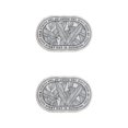thumbnail image 2 of Youkk Bathroom Rugs Water Absorbent Floor Bath Mat Carpet Leaf Oval 40x60cm 2Set, 2 of 6