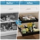 thumbnail image 2 of 2Pcs Organizador de Gabinete Deslizable Extraíble Extensible,Cajones Deslizables para Cocina, Almacenamiento Cocina Organizador de Alacena para Armario Estante,Negro, 2 of 7