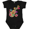 thumbnail image 3 of Inktastic Acoustic Guitar with Colorful Flowers Boys or Girls Baby Bodysuit, 3 of 5