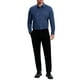 thumbnail image 2 of Camisas de vestir formales de color sólido de manga larga con cuello de punta para hombres INSPIRE CHIC, azul oscuro, 3XL, 2 of 6