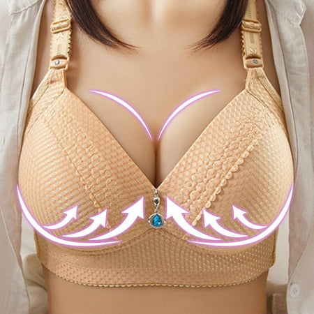 

Women s Wire-Free Contour Bra Smooth Cup Shape Taking Care Of Your Health At All Times Apricot 105BC