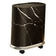 thumbnail image 5 of Cubo de basura con ruedas extraíbles, cesta para basura, ahorra espacio, tapa sellada. Negro, 5 of 9