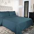 thumbnail image 4 of Solid 300-Thread Count Cotton Percale Duvet Cover Set, 4 of 5