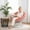 Orange Cloud & White Frame, variant on 43" Ergonomic 360° Swivel Papasan Chair, Wicker Round Chair with Thick Cushion, Lounge Chair for Living Room, Bedroom, Reading Nook, Indoor Outdoor Use