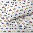 thumbnail image 4 of Dream Factory Trains & Trucks Full 4 Piece Sheet Sets, Polyester, Microfiber, Blue, Child, 4 of 6