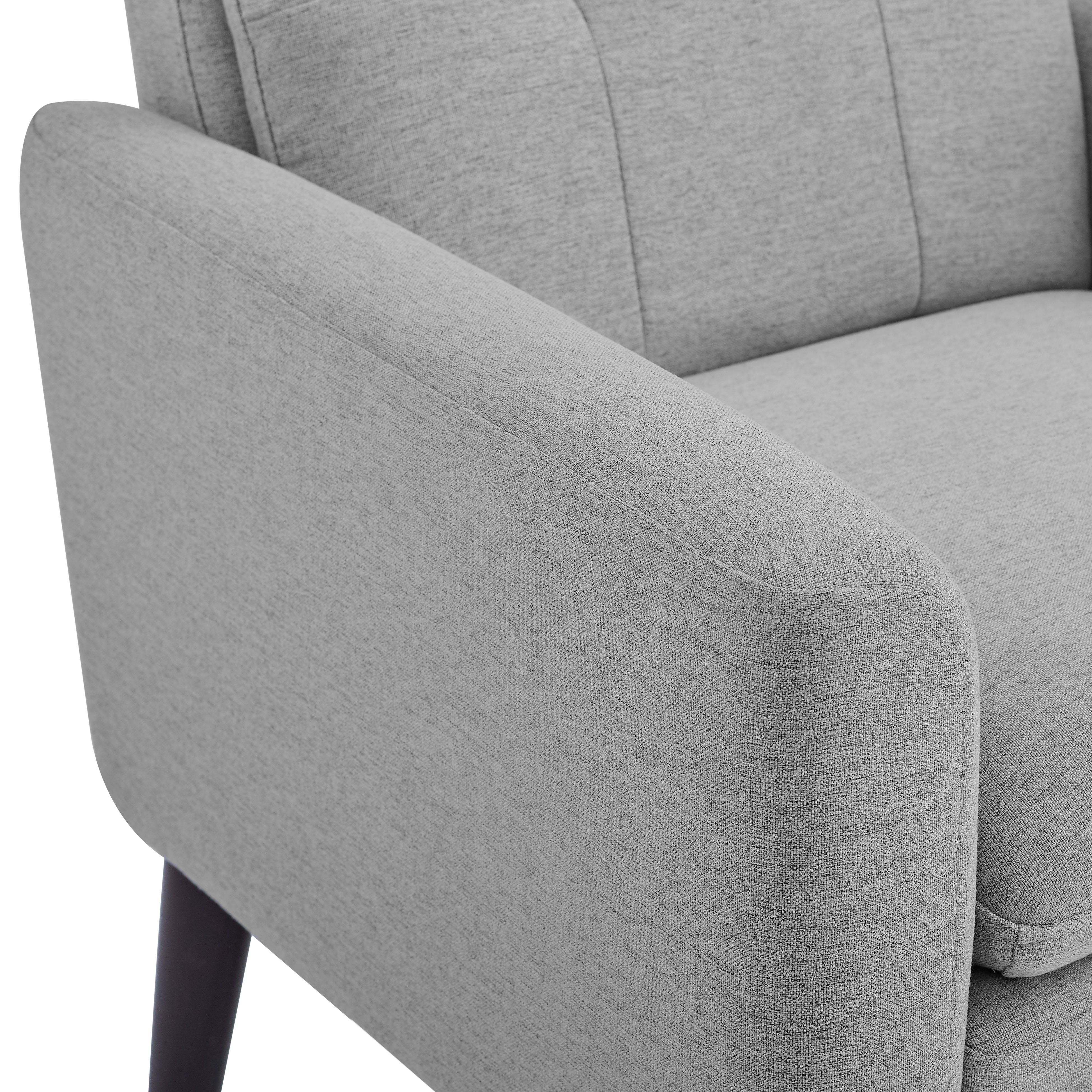 Aukfa Accent Chair,Tufted Upholstered Armchair for Living Room,Gray