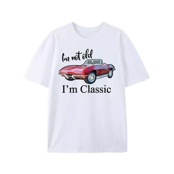 I'm Not Old I'm Classic Funny Car Graphic - Mens & Womens Short Sleeve T-Shirt