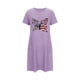 thumbnail image 5 of Camisón corto de talla grande para mujer, camisón de manga corta con estampado de pecho a la moda, camisón para mujer, 5 of 7