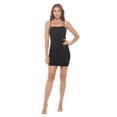 thumbnail image 3 of Women's Sleeveless Mini Cocktail Dress, Spaghetti Strap Bodycon Sexy Going Out Party, Trendy Spring Summer 2024(Black Medium Size), 3 of 6