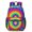 Red and Yellow Tie Dye Pattern, variant on Red and Blue Tie Dye Pattern 17" Waterproof Oxford School Backpacks for Teens, S-Shape Padded Straps, for School, Travel, Hiking, Camping