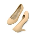thumbnail image 3 of BURUDANI Women's Slip On Wedding Shoes Party Dress Low Heel Pumps Shoes, 3 of 8