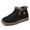 Black, variant on Gyexs Snow Boots for Women Waterproof, Winter Shoes for Women 2025 Dressy, Fuzzy, Slip-On, Chukka, Cap Toe, Winter Clothes, Black, Size 8