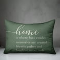thumbnail image 3 of Creative Products Green Home is Where Love is 14x20 Indoor / Outdoor Pillow, 3 of 3