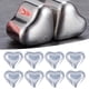 thumbnail image 4 of Cubos Escalofriantes, 8pcs en forma de Corazón de Piedra de whisky para suministros para accesorios de bebidas, 4 of 7