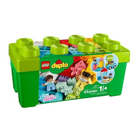 LEGO DUPLO Classic Brick Box Building Set with Storage 10913, Toy Car, Number Bricks and More, Learning Toys for Toddlers,...