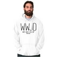 thumbnail image 5 of WWJD What Would Jesus Do Hoodie Sweatshirt Women Men Brisco Brands S, 5 of 6