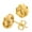 Yellow Gold, variant on JewelStop 14K White Gold Love Knot Earrings - 9 mm, 1.3gr.