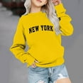 thumbnail image 2 of CYMMPU Sweatshirt for Girls Graphic Letter Print Long Sleeve Shirts Oversized Hoodie Casual Loose Pullover Tops Yellow 9 Years, 2 of 4