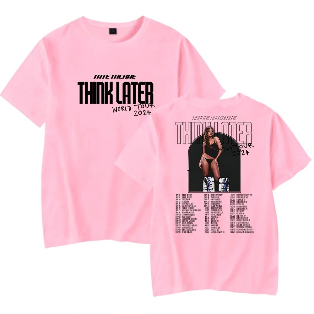 Tate McRae 2024 Think LaterライブTシャツSサイズ Tate McRae Merch Think later World Tour 2024 T-Shirts Unisex