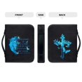 thumbnail image 4 of HELLHERO Blue Lion Butterfly Bible Cover, PU Leather Zipper Church Bible Bag for Daily Study and Church Travel, 4 of 12